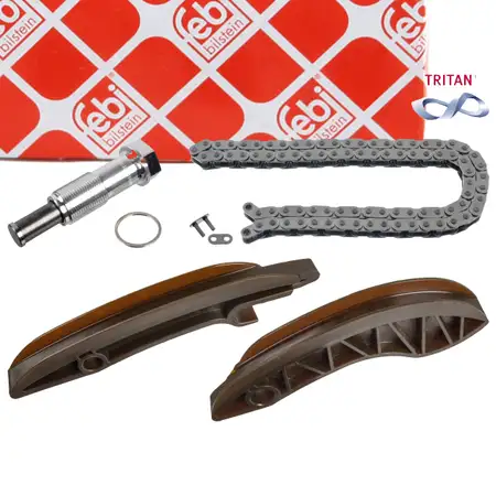 febi 107254 Steuerkettensatz f&uuml;r BMW 1er E81 E87 2 3er E90 4 5 MINI B37 B47 B57 N47 N57