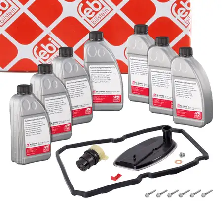 febi 171748 Automatikgetriebe Reparatursatz + 7L Getriebe&ouml;l f&uuml;r MERCEDES 5-Gang 722.6