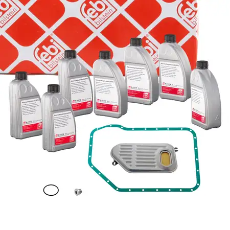 febi 171774 Automatikgetriebe Rep.Satz + 7L Getriebe&ouml;l f&uuml;r AUDI VW 5-Gang 01V 5HP19FL/FLA