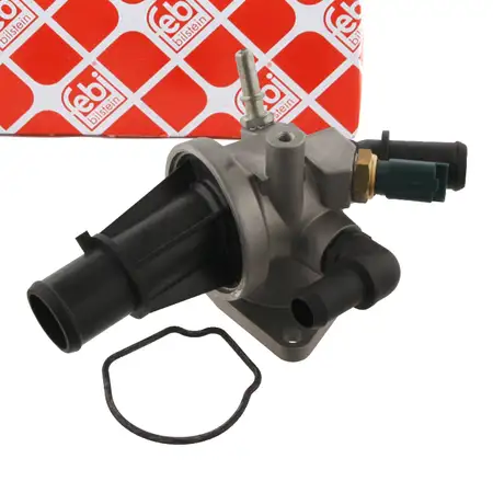 febi 33956 Thermostat + Geh&auml;use + Sensor f&uuml;r FORD Ka FIAT 500 312 Panda Punto 1.3 DIESEL