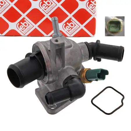 febi 36284 Thermostat + Geh&auml;use + Sensor f&uuml;r OPEL Astra H Corsa D FIAT Punto 1.3 DIESEL