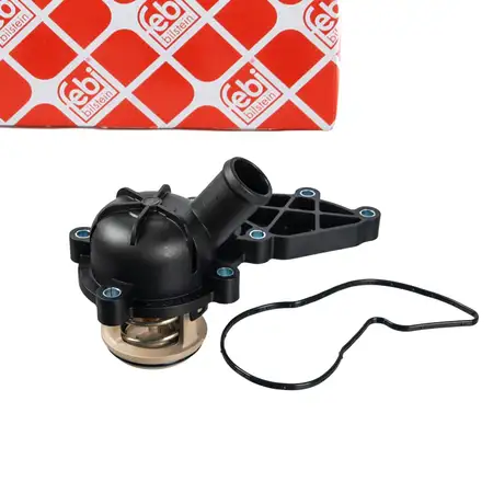 febi 170605 Thermostat K&uuml;hlmittel + Dichtung f&uuml;r AUDI A4 B7 3.2 FSI A6 C6 A8 2.4 3.2 FSI