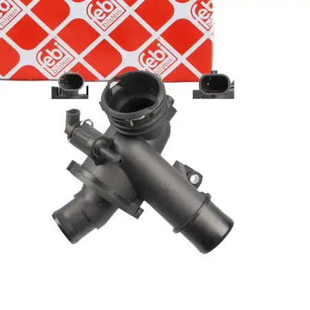 febi 108840 Coolant Thermostat for MERCEDES-BENZ W204, W212, SLK R172, W639, CLA X218, OM651