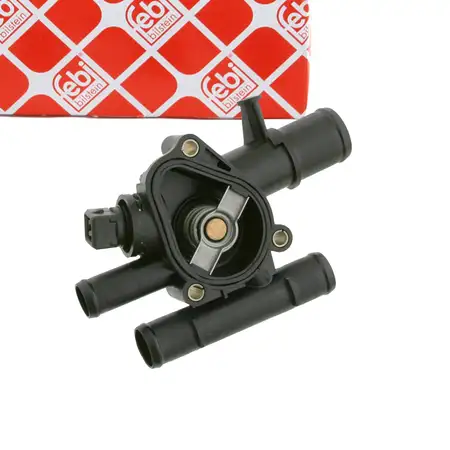 febi 24158 Thermostat 89&deg;C f&uuml;r RENAULT Megane 2 Scenic 2 Grand Scenic 2 1.9 dCi 8200112054