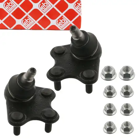 2x febi Traggelenk f&uuml;r VW Polo 4 5 Up 8X Ibiza 3 4 Mii Citigo Fabia 2 3 Rapid vorne unten