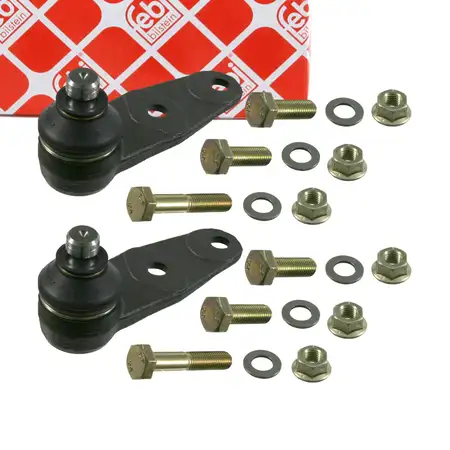 2x febi Traggelenk f&uuml;r RENAULT Megane 1 Twingo 1 Clio 1 2 3 4 vorne unten 7701472038