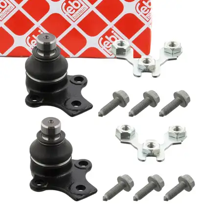 2x febi 03548 Traggelenk f&uuml;r VW Golf 1 2 3 4 Polo 6V2 Passat 3A SEAT Ibiza 2 vorne unten