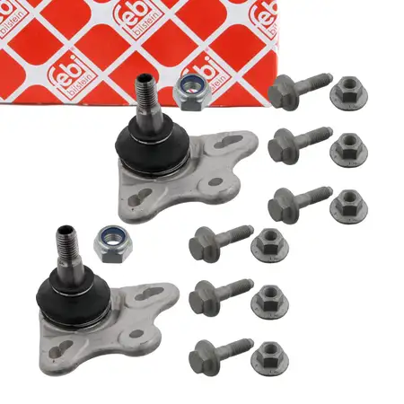2x febi 32296 Control Arm Ball Joint for MERCEDES-BENZ A-Class W168 (Front) 1683330227