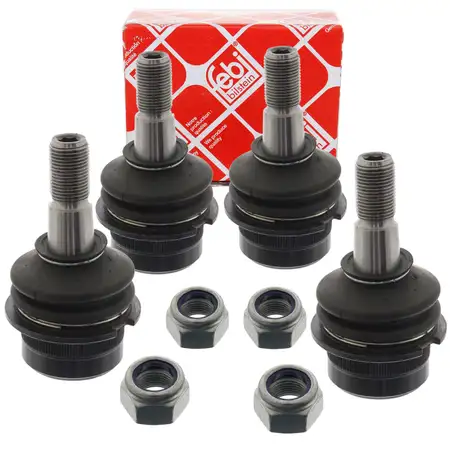 4x febi Traggelenk F&uuml;hrungsgelenk f&uuml;r VW Transporter Bulli T1 T2 1.6-2.0 vorne oben unten