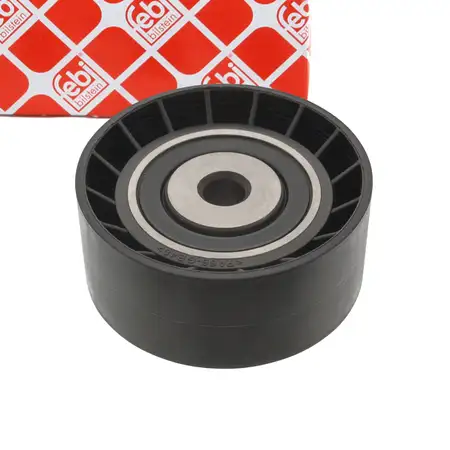 febi 22277 Umlenkrolle Keilrippenriemen f&uuml;r RENAULT Clio 2 Kangoo 1.2 mit Klima 7700869666