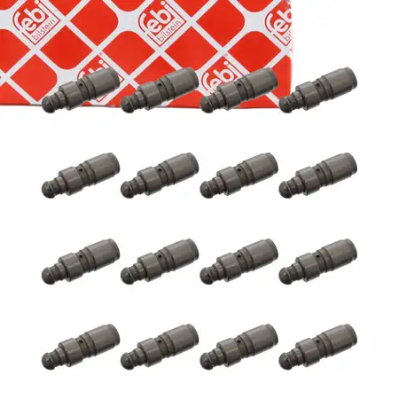 16x febi 08741 Ventilst&ouml;&szlig;el Hydrost&ouml;&szlig;el f&uuml;r BMW 3er E36 318is 318ti Z3 1.9i 140 PS M44