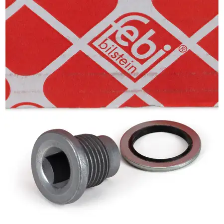 febi 101250 &Ouml;lablassschraube + Dichtring M16x15mm f&uuml;r DACIA MERCEDES OPEL RENAULT VOLVO