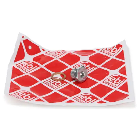 febi 48887 &Ouml;lablassschraube + Dichtring f&uuml;r BMW E81-88 E46 E90-93 X1 E84 Z4 E85