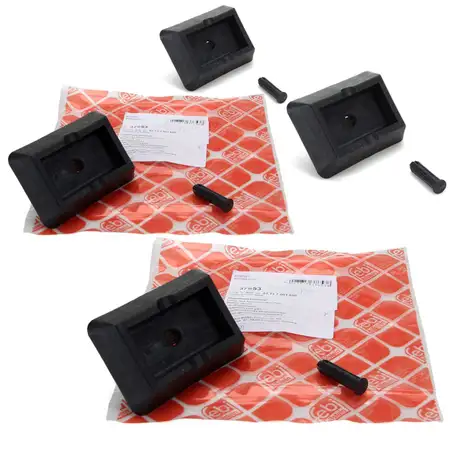 4x febi 37653 Aufnahme Wagenheber Wagenheberaufnahme f&uuml;r BMW 5er E39 7er E38 X5 E53