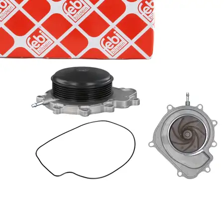 febi 103075 Wasserpumpe + Dichtung f&uuml;r MERCEDES W204 W212 W221 X204 W447 OM651 A6512001901