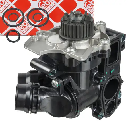 febi 174765 Wasserpumpe + Thermostat f&uuml;r VW Golf 5 6 Passat B6 Sharan Tiguan 1.8/2.0 TSI