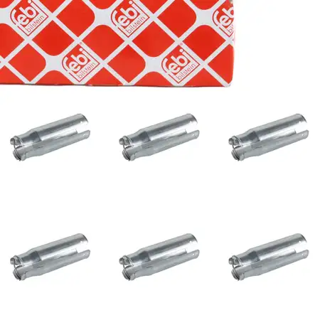 6x febi 107690 Ignition System Connector Sleeve for BMW E81-88, E90-93, E60/61, F10/11, X1, X3, X5, N51-54