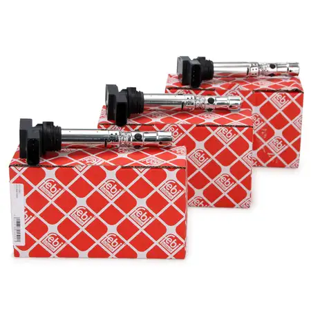 3x febi 24500 Z&uuml;ndspule 4-polig f&uuml;r SEAT Ibiza SKODA Fabia VW Fox Polo 03D905715A