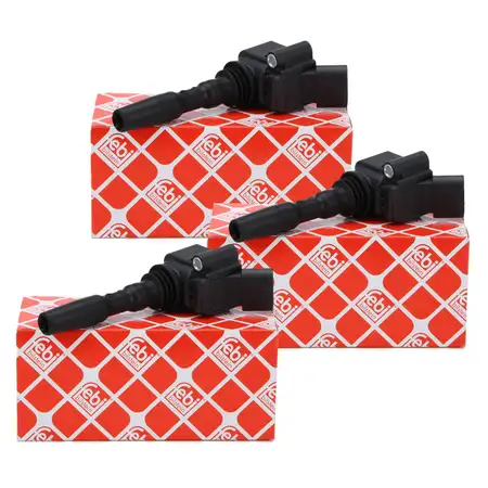 3x febi 40321 Z&uuml;ndspule f&uuml;r VW Golf 7 Polo Up AUDI A1 A3 Q2 SEAT Ibiza SKODA Fabia 1.0/TSI