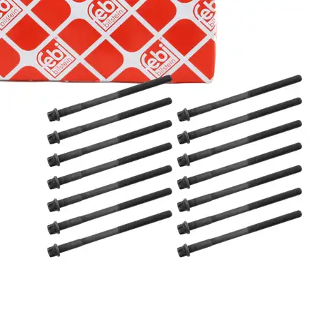 14x febi 04430 Zylinderkopfschraube f&uuml;r BMW 3er E21 E30 5er E12 E28 E34 Z1 M20 122-171 PS
