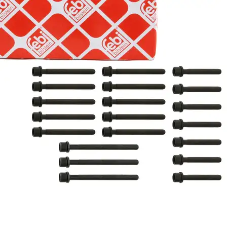 febi 02082 Zylinderkopfschraube Set f&uuml;r VW Golf 3 Passat B3/B4 Sharan 7M Vento 2.8/2.9 VR6