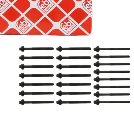 22x febi 18618 Zylinderkopfschraube f&uuml;r CITROEN Jumper XM PEUGEOT 605 Boxer 2.5 D/TD