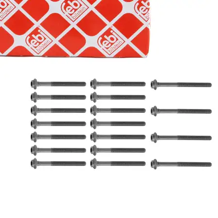 febi 10235 Zylinderkopfschrauben Set f&uuml;r MERCEDES W202 S202 C200/220D W210 E200/220D OM604