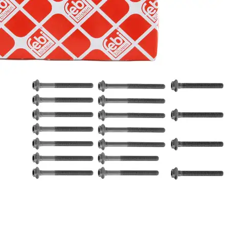 febi 10231 Zylinderkopfschrauben Set f&uuml;r MERCEDES W201 W202 W124 Sprinter B901-904 OM601