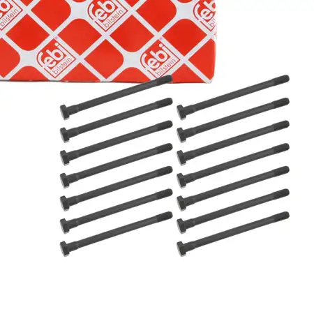 14x febi 12609 Zylinderkopfschraube f&uuml;r BMW E3 E9 E12 E28 E34 E24 E23 E32 M30 11120621144