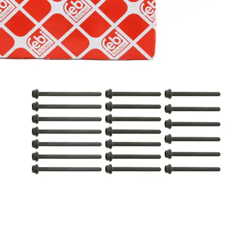 febi 26436 Zylinderkopfschrauben Set f&uuml;r VW Golf 4 5 R32 Eos T5 AUDI A3 8P TT 8N 3.2 V6