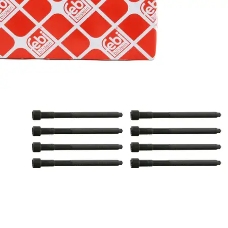8x febi 27994 Zylinderkopfschraube f&uuml;r AUDI A4 B6 B7 A6 C5 C6 3.0 218/220 PS 06B103385
