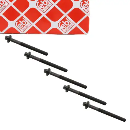 5 febi 19417 cylinder head bolts for Renault Clio, Kangoo, Megane, Thalia, and Dacia Logan