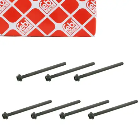 7x febi 26428 Zylinderkopfschraube f&uuml;r VW Golf 4 5 R32 Touareg T5 A3 TT 3.2 V6 022103384M