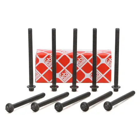 10x febi 45206 Zylinderkopfschraube M9x125 f&uuml;r OPEL Astra J Corsa D E Insignia A Zafira C