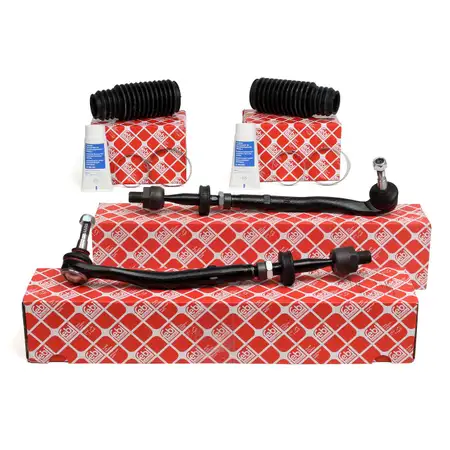 2x febi Spurstange + Spurstangenkopf f&uuml;r BMW 5er E39 Limousine + Touring vorne
