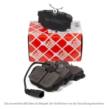 febi 16671 Bremsbel&auml;ge + Warnsensor f&uuml;r VW Touareg 7L 3.2/3.6 V6 3.0 TDI PR-1KQ hinten
