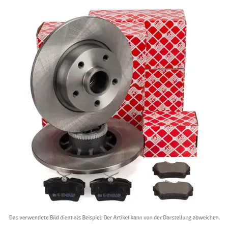 febi Bremsscheiben + Radlager + Bremsbel&auml;ge f&uuml;r CITROEN 2 DS4 DS5 PEUGEOT 3008 5008 hinten