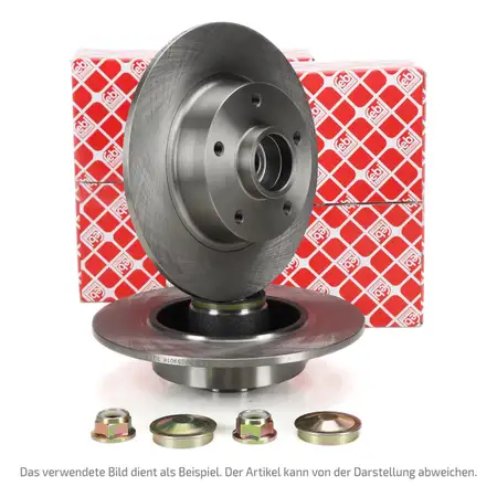 febi 28155 Bremsscheiben + Radlager Satz f&uuml;r RENAULT Megane 2 Scenic 2 hinten 7701207898