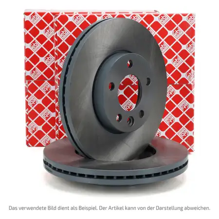 febi 108408 Bremsscheiben Satz f&uuml;r HYUNDAI Santa Fe 2 3 KIA Sorento 2 3 vorne