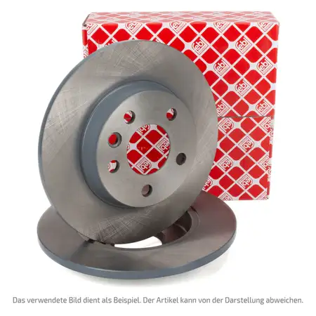 febi 02583 Bremsscheiben Satz f&uuml;r VW Transporter Bulli T3 ohne Synchro vorne