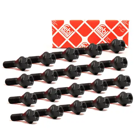 20x febi 18903 Radbolzen Radschrauben M12x1,5mm 26mm f&uuml;r BMW MINI