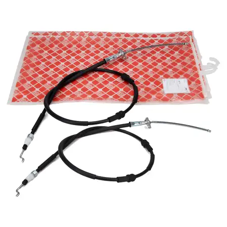 2x febi 36711 Handbremsseil Bremsseil f&uuml;r VW Amarok bis 06.2011 hinten 2H0609721A