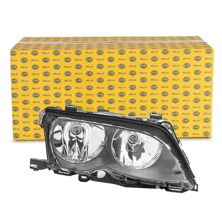 HELLA HALOGEN Scheinwerfer + Leuchtmittel f&uuml;r BMW 3er E46 ab 09.2001 rechts 63126910956
