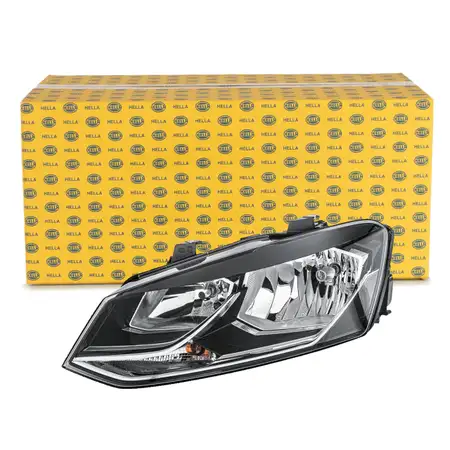 HELLA 1EB012034011 HALOGEN Scheinwerfer + Leuchtmittel f&uuml;r VW Polo 5 6R 6C 05.2014 links