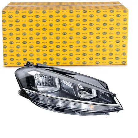 HELLA 1EB013924-021 HALOGEN Scheinwerfer f&uuml;r VW Golf 7 PR-8IE ab 11.2016 rechts 5G1941006D