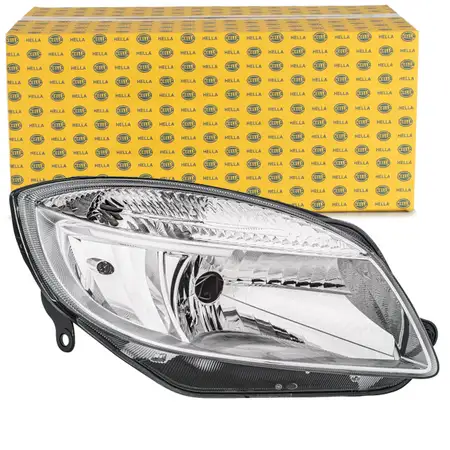 HELLA 1ED247025-221 HALOGEN H4 Scheinwerfer f&uuml;r SKODA Fabia 2 Roomster bis 03.2010 rechts