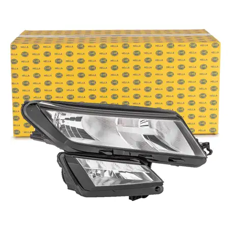 HELLA 1EF012669101 HALOGEN Scheinwerfer + Leuchtmittel f&uuml;r SKODA Kodiaq bis 04.2021 rechts