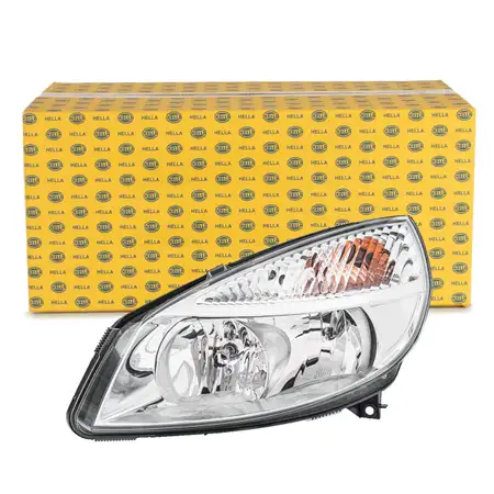 HELLA HALOGEN Scheinwerfer + Leuchtmittel f&uuml;r RENAULT Grand/Scenic 2 bis 07.2006 links