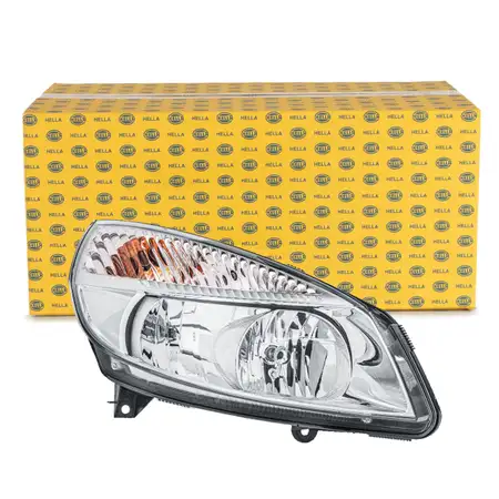 HELLA Halogen Headlights + Bulbs for Renault Grand/Scenic 2 (model year 2006 and earlier), right side