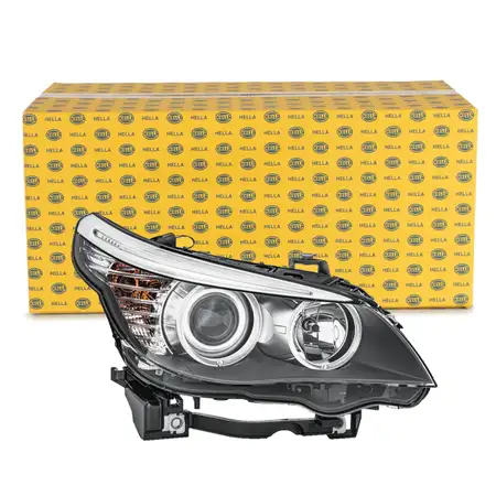 HELLA 1EL009449021 HALOGEN Scheinwerfer + Leuchtmittel f&uuml;r BMW 5er E60 E61 04.2007 rechts